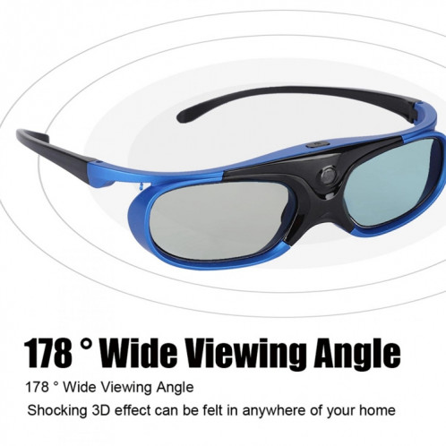 Les lunettes 3D Rechargeables à obturateur actif prennent en charge 96 HZ / 120 HZ / 144 HZ pour XGIMI Z4X Z5 H1 JmGo G1 G3 X1 BenQ Acer & DLP LINK projecteur SH401A1611-010