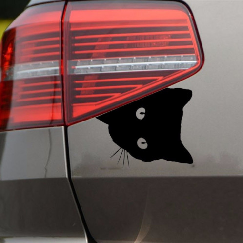 10 PCS CAT VISAGE PEERING autocollants autocollants de voiture de chat, taille: 12x15cm SH300125-04