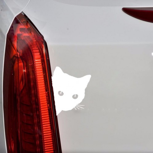 10 PCS CAT VISAGE PEERING autocollants autocollants de voiture de chat, taille: 12x15cm SH30021711-04