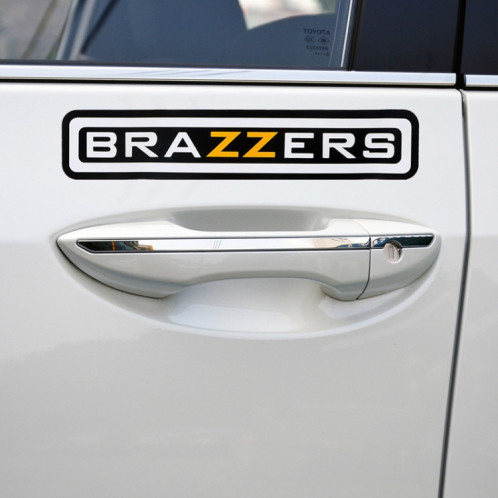 10 PCS BRAZZERS autocollants de voiture Taille: 4.9x22.5cm SH8452719-07