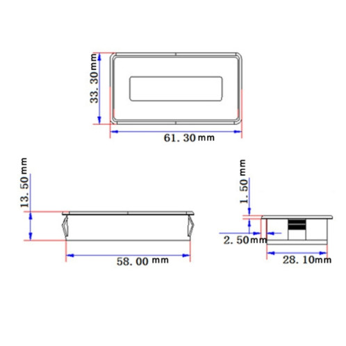 GY-6S 12V compteur de puissance de batterie au plomb indicateur de capacité de batterie au Lithium testeur d'affichage voltmètre en pourcentage SH2424409-06