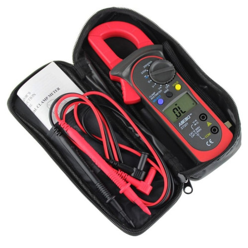 ANENG ST201 Testeur d'instrument de mesure de tension et de courant multimètre à pince numérique AC et DC (rouge) SA301B1003-011