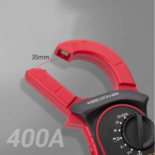 ANENG ST201 Testeur d'instrument de mesure de tension et de courant multimètre à pince numérique AC et DC (rouge) SA301B1003-011