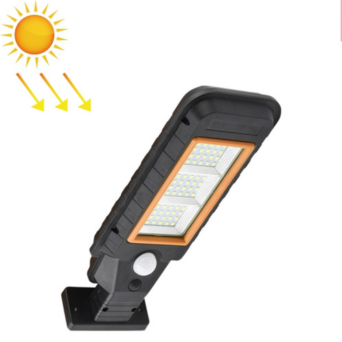 60 LED Lampe solaire à induction de corps de lampe murale LED éclairage extérieur étanche Lampadaire (bord orange) SH301A634-09