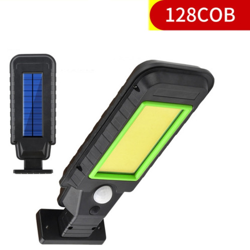 128 COB lampe solaire à induction de corps de lampe murale LED éclairage extérieur étanche réverbère (bord vert) SH304B407-09