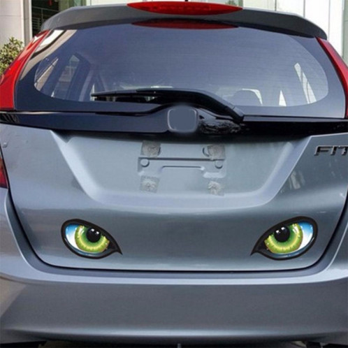 5 paires D 601 3D Stéréo Réfléchissant Cat Eyes Autocollant De Voiture Adhésif Creative Rétroviseur Decal, Taille: 12x7.5cm SH11071876-05