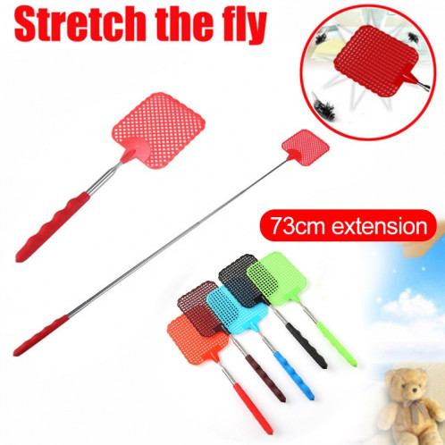 Tapette à mouches en plastique rétractable créative Fournitures d'été Tapette à moustiques (rouge) SH501A1703-07