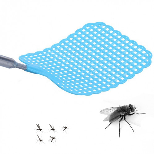 Tapette à mouches en plastique rétractable créative fournitures d'été tapette à moustiques (noir) SH501C538-07