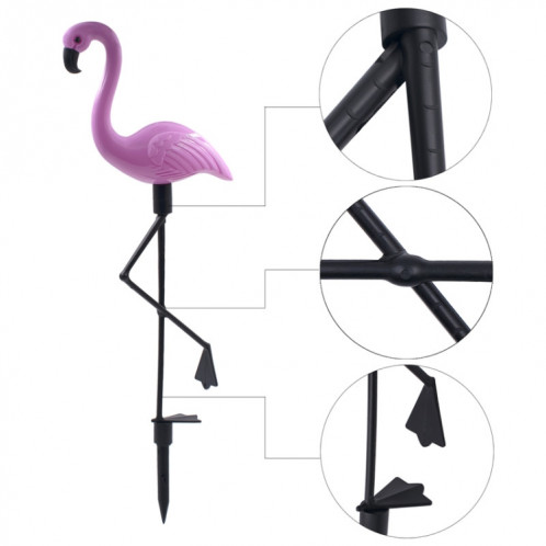 3 en 1 Étanche solaire Flamingo Lawn Light LED Garden Path Paysage Lumières Night Lamp SH39561761-06