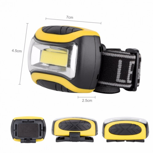 Lampe frontale extérieure COB LED lampe de poche lampe de poche 3 mode lumière principale phare Linterna torche frontale pour la lumière de pêche à vélo SH56801377-05