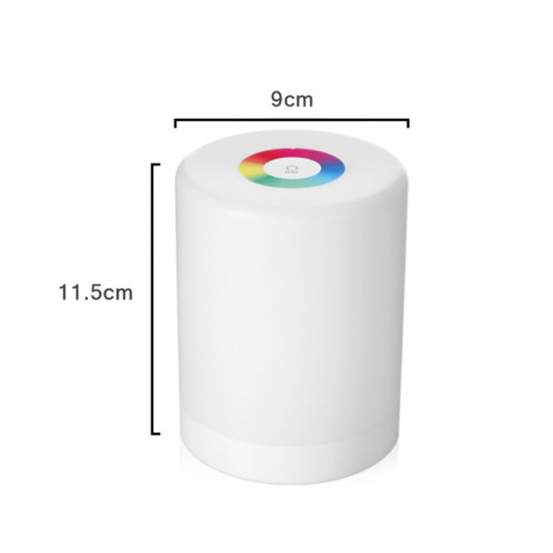 Lampe de gradateur à induction à commande tactile à LED Smart Dimmable RGB changement de couleur veilleuse de chevet rechargeable SH75871428-06