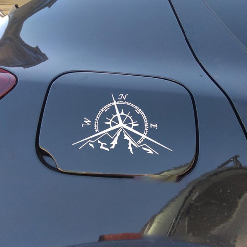 5 PCS NSWE Mode Montagnes Compass Rose Decal Nautical Compass Navigate Autocollant De Voiture, Taille: 13.7x9.4cm (Noir) SH601A1885-04