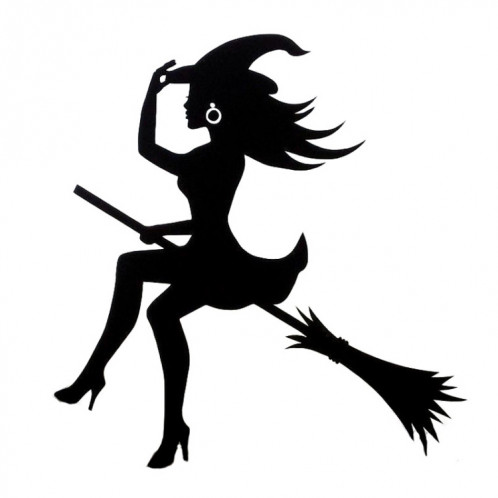 20 PCS Sexy Sorcière Autocollant De Voiture Stickers Vinyle Décor, Taille: 12.5x12cm (Noir) SH301A1507-04