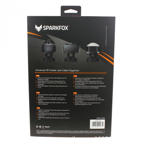Organisateur de câble de support de support de stockage de vitrine de Station d'affichage de casque VR pour SONY PlayStation PS4 VR Oculus Rift, support de HTC VIVE SH48601201-06