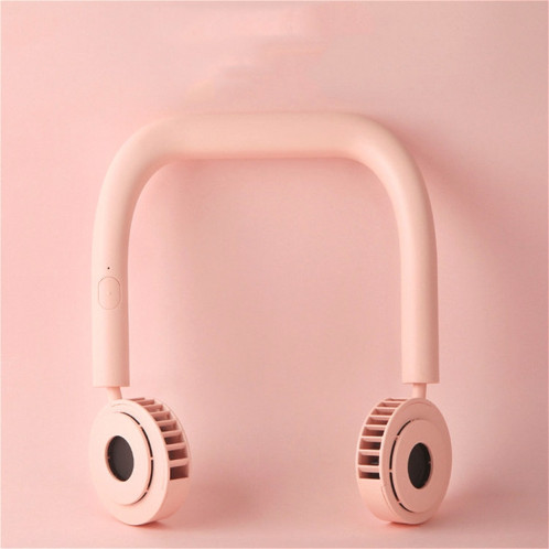 Ventilateur de charge USB Mini ventilateur de cou suspendu portable (poudre de fleur de cerisier) SH201A965-08