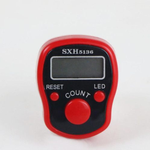Compteur numérique électronique portable manuellement manuellement compteur de doigt à écran LCD, couleur aléatoire SH501A1720-06