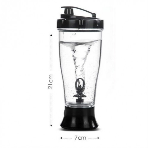 Tasse d'agitation électrique de lait frappé à café Tasse de shake simple, capacité: 350 ml (blanc) SH701A971-08