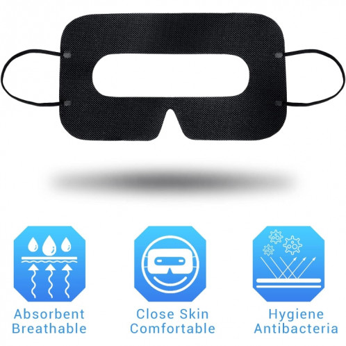 100 PCS Noir Hygiène De Protection VR Masque Pour Les Yeux Tampons De Masque Pour Les Yeux Jetables Sanitaires Pour Verre 3D VR SH02231910-07