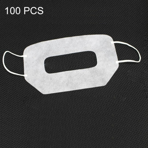 100 PCS masque de protection pour les yeux d'hygiène masque jetable blanc pour lunettes de réalité virtuelle SH0317118-05