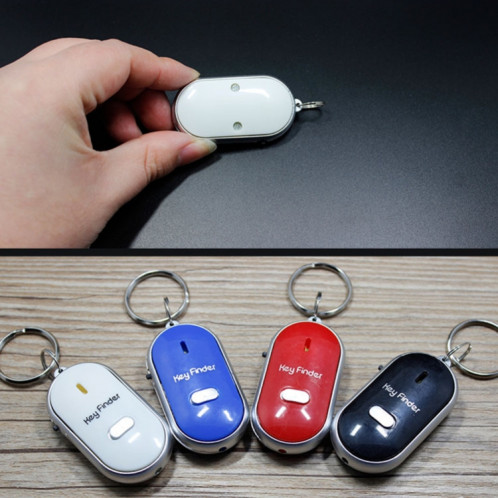 Mini LED Whistle Key Finder Clignotant Bip à Distance Perdu Keyfinder Locator Porte-clés pour enfants (noir) SH301D896-06