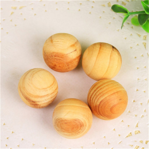 50 pièces / 10 ensemble en bois anti-moisissure anti-mites répulsif anti-insectes boules de camphre naturel boules en bois SH23341018-05