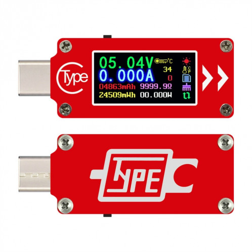 TC64 couleur Ccreen PD charge rapide de détection de type C Tension compteur Testeur de courant SH54481073-016