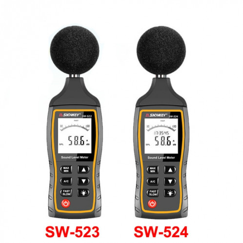 Compteur de décibels de bruit de haute précision SNDWAY, modèle: SW523 SS06011110-09