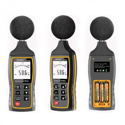 Compteur de décibels de bruit de haute précision SNDWAY, modèle: SW523 SS06011110-09