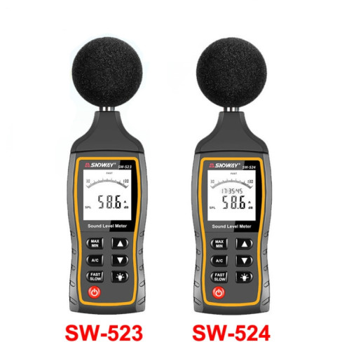 Compteur de décibels de bruit de haute précision SNDWAY, modèle: SW524 (stockage + communication USB) SS06021250-09