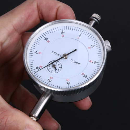 Indicateur de cadran d'outil de précision 0-10mm 0.01mm Indicateur de test de numérotation portable professionnel professionnel SH63071548-06