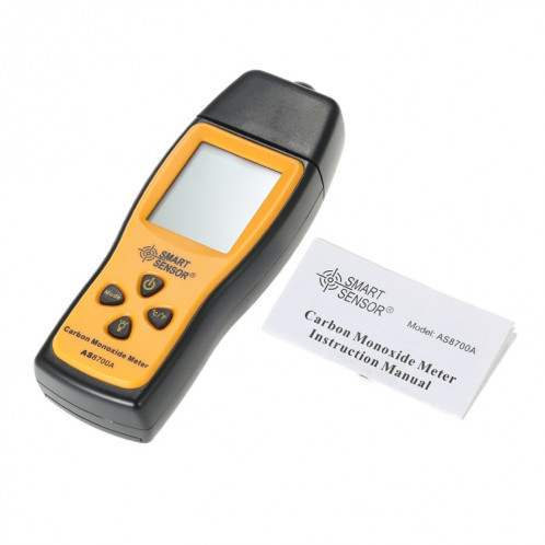 Smart Capteur AS8700A Moyenne de monoxyde de carbone Haute Precision Digital CO Detector Detector Analyseur, alarme de lumière sonore, plage: 0-1000pm SB86821210-06