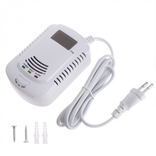 COALGAS Gaz Natural Methane Propane Detector Detector Testeur Mesureur Outil de sécurité à domicile, Plug EU SH18041672-07