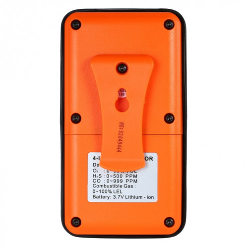 ST8900 4 en 1 Gaz toxique de monoxyde de carbone CO Détecteur hydrogène sulfuré H2S oxygène gaz combustible Écran LCD Monitor Test, son léger vibration d'alarme, CN Fiche SH2230188-06