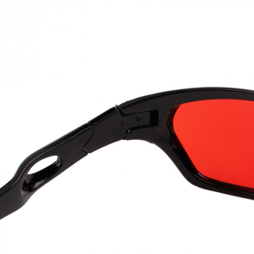 2 PCS universels 3D lunettes en plastique cadre noir 3D Visoin verre pour jeu de film anaglyphe dimensionnel DVD vidéo SH15971459-06