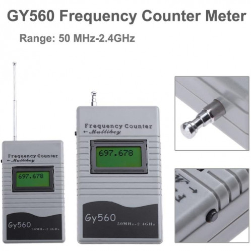 GY560 Outil de mesure de la fréquence de fréquence Walkie-Talkie Walkie-Talkie SH95421390-06
