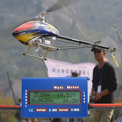 Modèle d'avion 0-100A 0-60V Wattmètre de haute précision à courant continu 50A SH96941857-07