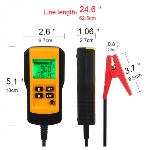 Analyseur de testeur de batterie numérique de voiture AE300 12V SH5347834-08