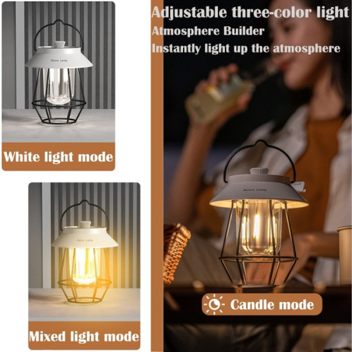 Lampes de camping suspendues en plein air Éclairage de tente Lumières d'ambiance (poignée blanche) SH501B806-010