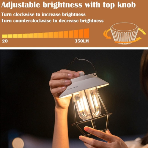 Lampes de camping suspendues en plein air Éclairage de tente Lumières d'ambiance (poignée blanche) SH501B806-010