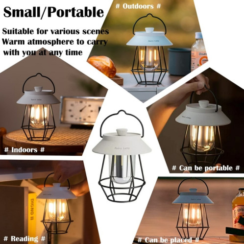 Lampes de camping suspendues en plein air Éclairage de tente Lumières d'ambiance (poignée blanche) SH501B806-010