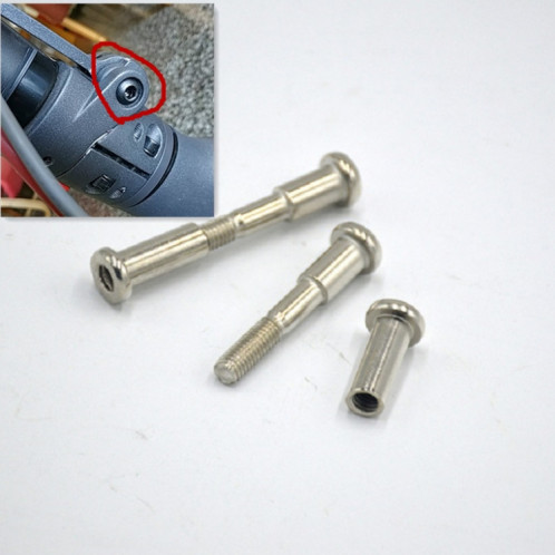 5 pièces pour Xiaomi Mijia M365 Scooter électrique plier partie vis de verrouillage hexagonale intérieure (blanc) SH901B573-07