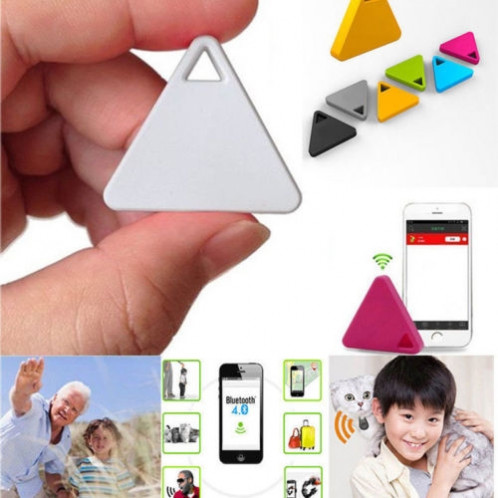 Pet Child Wallet Alarm Key Finder Mini Tag Smart Tracker Bluetooth GPS Locator Alarm Auto Car Pets Kids Motorcycle Trackers (White) SH601A903-08