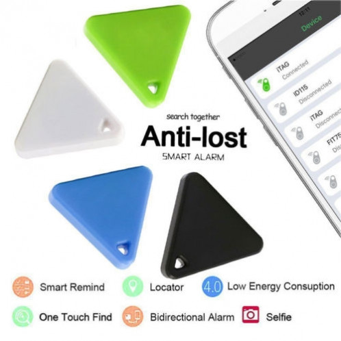 Pet Child Wallet Alarm Key Finder Mini Tag Smart Tracker Bluetooth GPS Locator Alarm Auto Car Pets Kids Moto Trackers (Light Green) SH601C1637-08