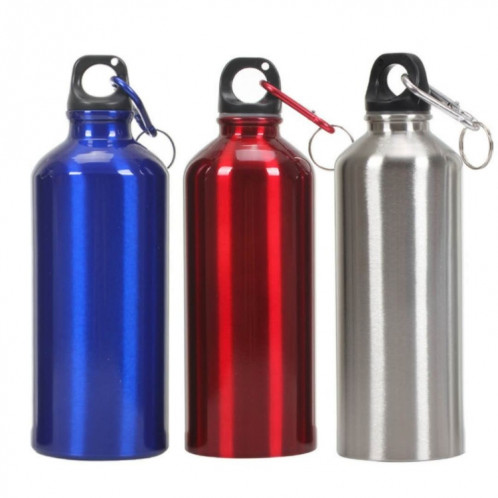 Bouteille d'eau pour sports de plein air en aluminium Bouteille d'eau portative pour alpinisme, capacité: 400 ml (rouge) SH601B19-05