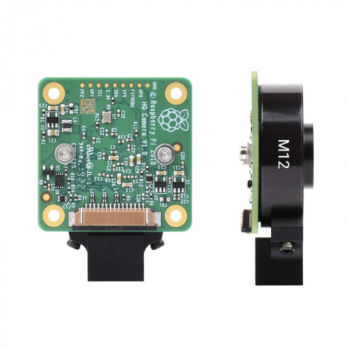 Waveshare pour caméra Raspberry Pi M12 objectif haute sensibilité, capteur 12.3MP IMX477R, 23945 SW65451350-09