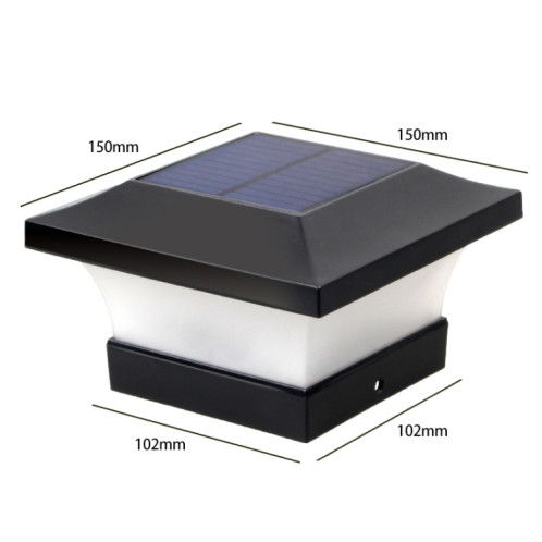 Lampe d'éclairage de cour de lumière de colonne extérieure étanche à LED solaire (lumière chaude) SH901A654-06