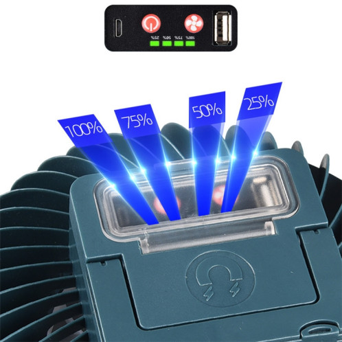 Lampe de ventilateur rechargeable USB Lampe de camping pour tente multifonction à diffusion en direct, Style: Lumière de ventilateur + support SH7302478-07