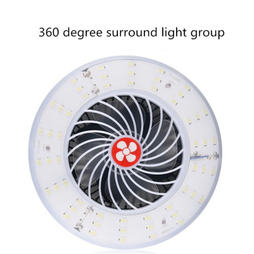 Lampe de ventilateur rechargeable USB Lampe de camping pour tente multifonction à diffusion en direct, Style: Lumière de ventilateur + support SH7302478-07