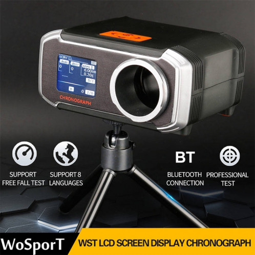 Wosport LCD Écran Affichage du testeur de vitesse chronographe, app Bluetooth Synchronisation Huit langues Afficher la mesure de la vitesse SH6382469-08