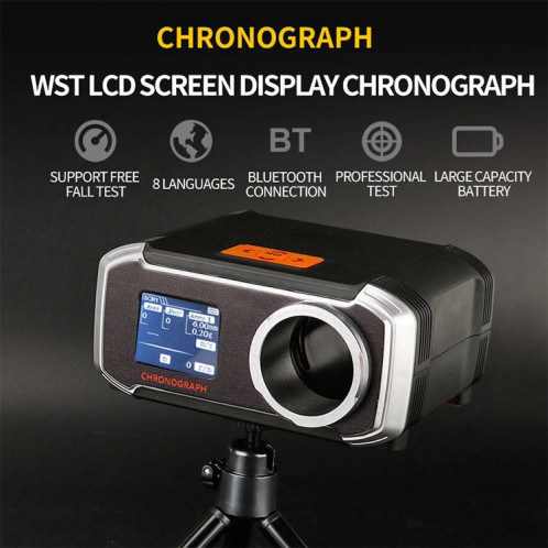 Wosport LCD Écran Affichage du testeur de vitesse chronographe, app Bluetooth Synchronisation Huit langues Afficher la mesure de la vitesse SH6382469-08
